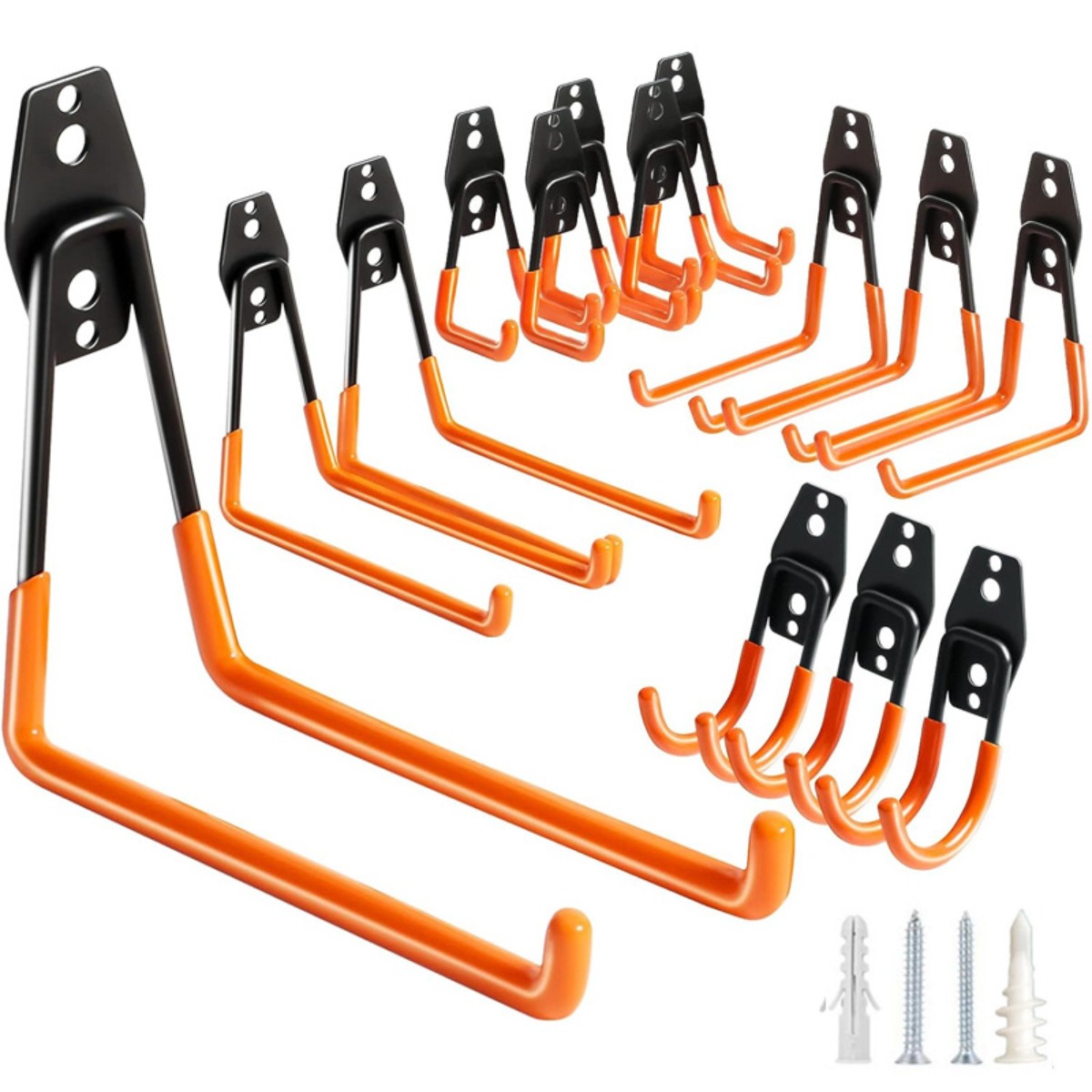 Gardening Tools Organiser - 헤비 듀티 벽걸이형 금속 차고 걸이,