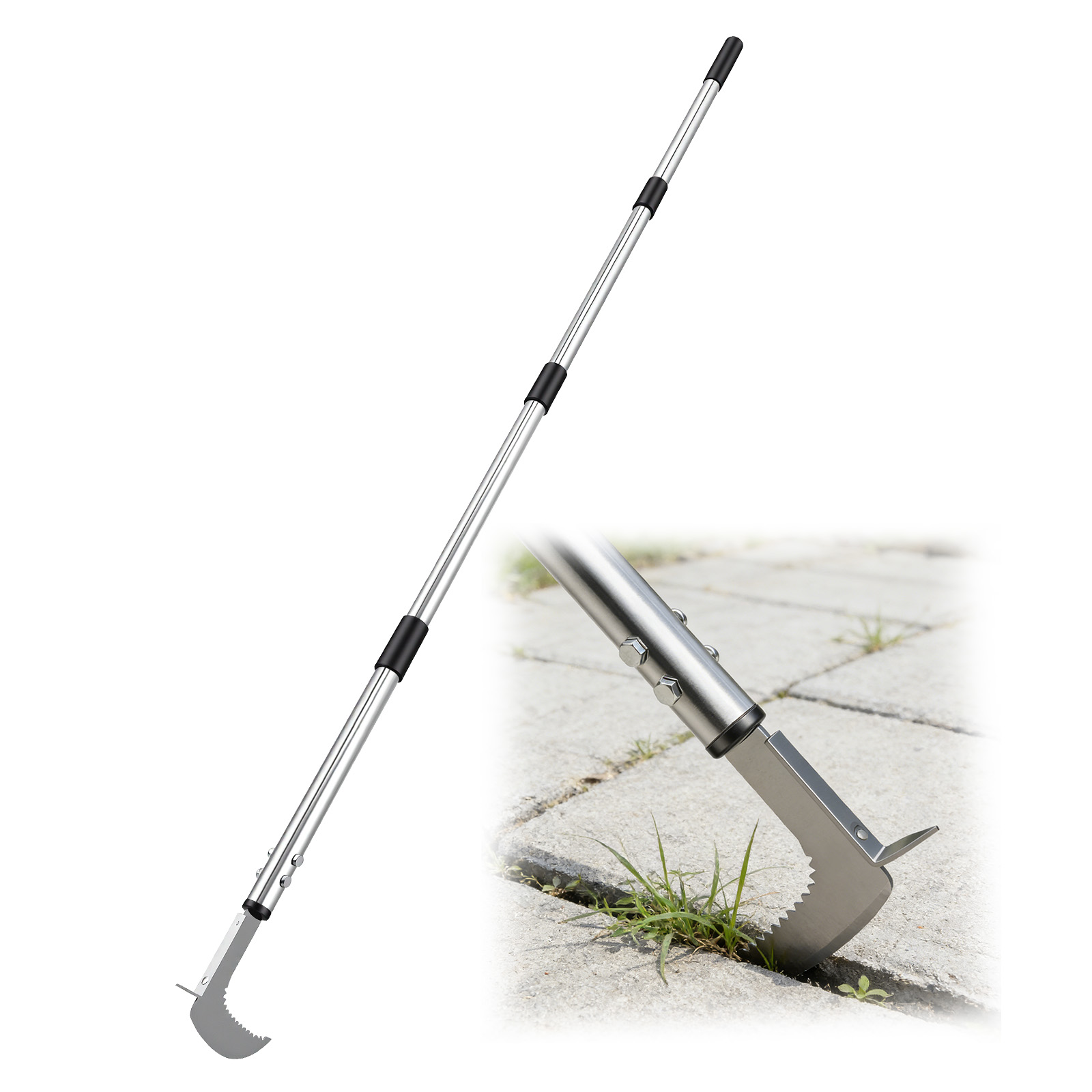 Gardening Tools Used For Weeding - 스테인리스 스틸 틈새 제초 도구, L자형