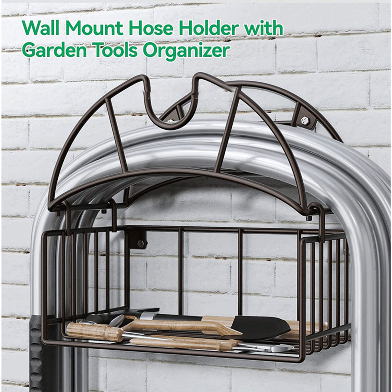 Gardening Tools Organiser - 벽걸이 정원 호스 홀더, 공구 정리