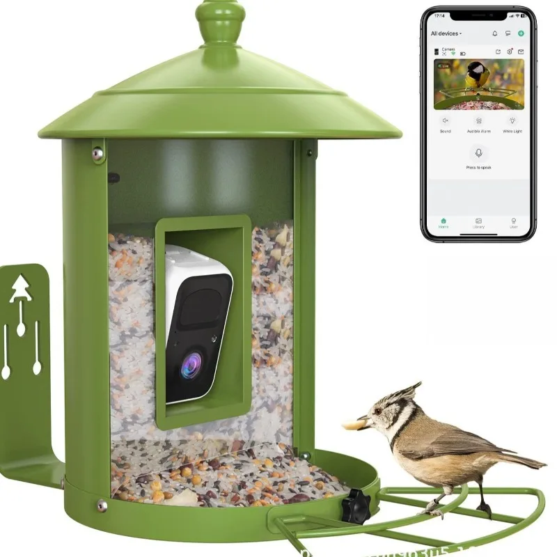 카메라가 장착된 AI 지능형 조류 먹이통, 야외 정원용 - Gardening Tools Definition 리뷰 및 가격
