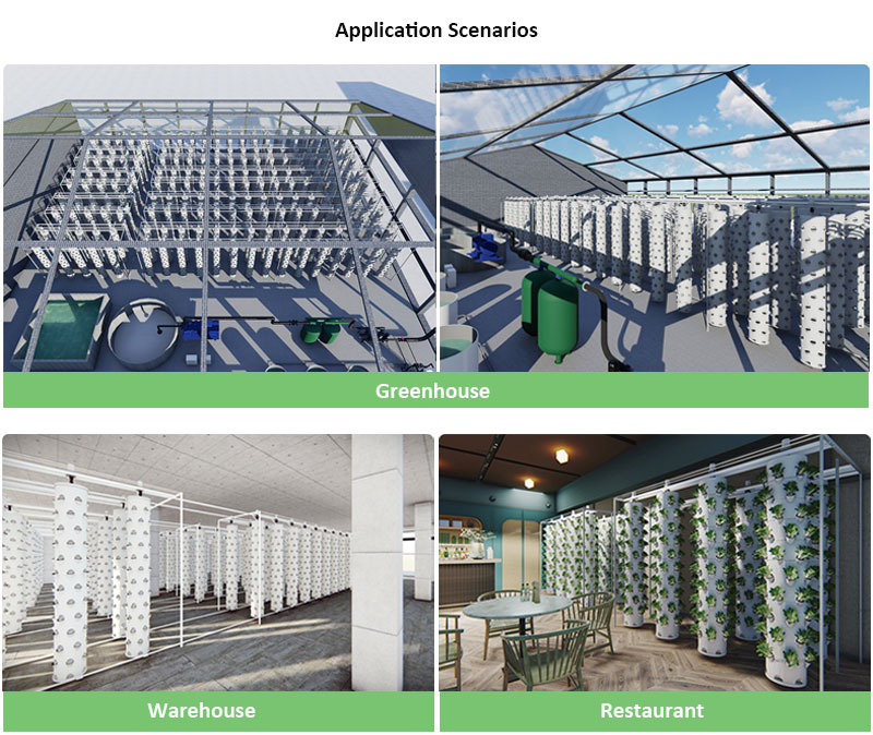 스마트 행잉 컬럼 수경 재배 회전 타워 성장 타워 농업 - Hydroponic System 리뷰 및 가격