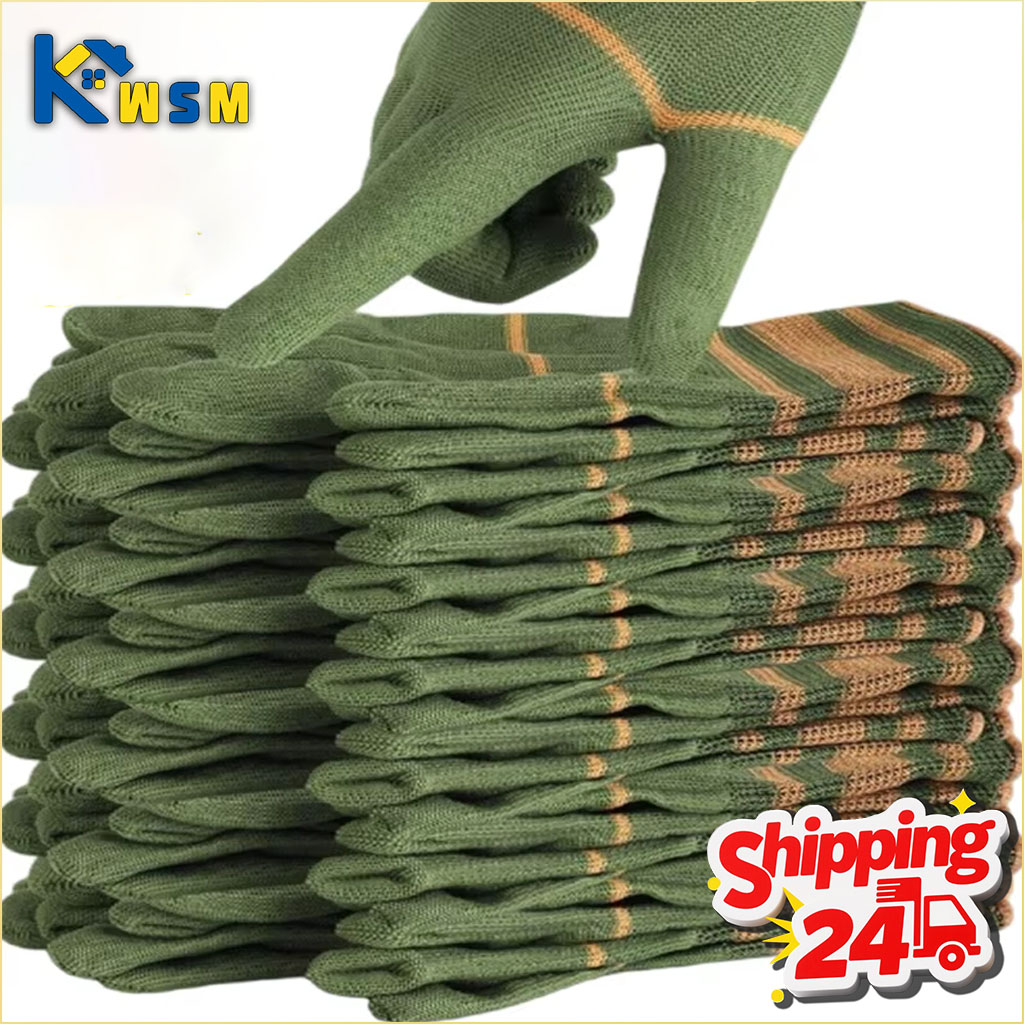 12-48쌍 통기성 내마모성 작업 장갑 남성 여성 노동 - Gardening Tools Gloves 리뷰 및 가격