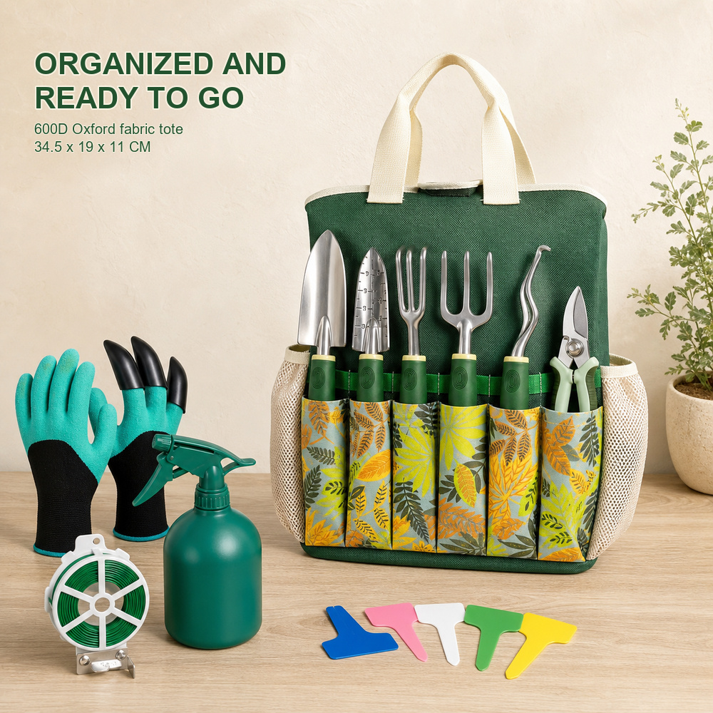 조이 16종 정원 도구 세트: 알루미늄 합금으로 제작된 - Gardening Tools Gloves 리뷰 및 가격