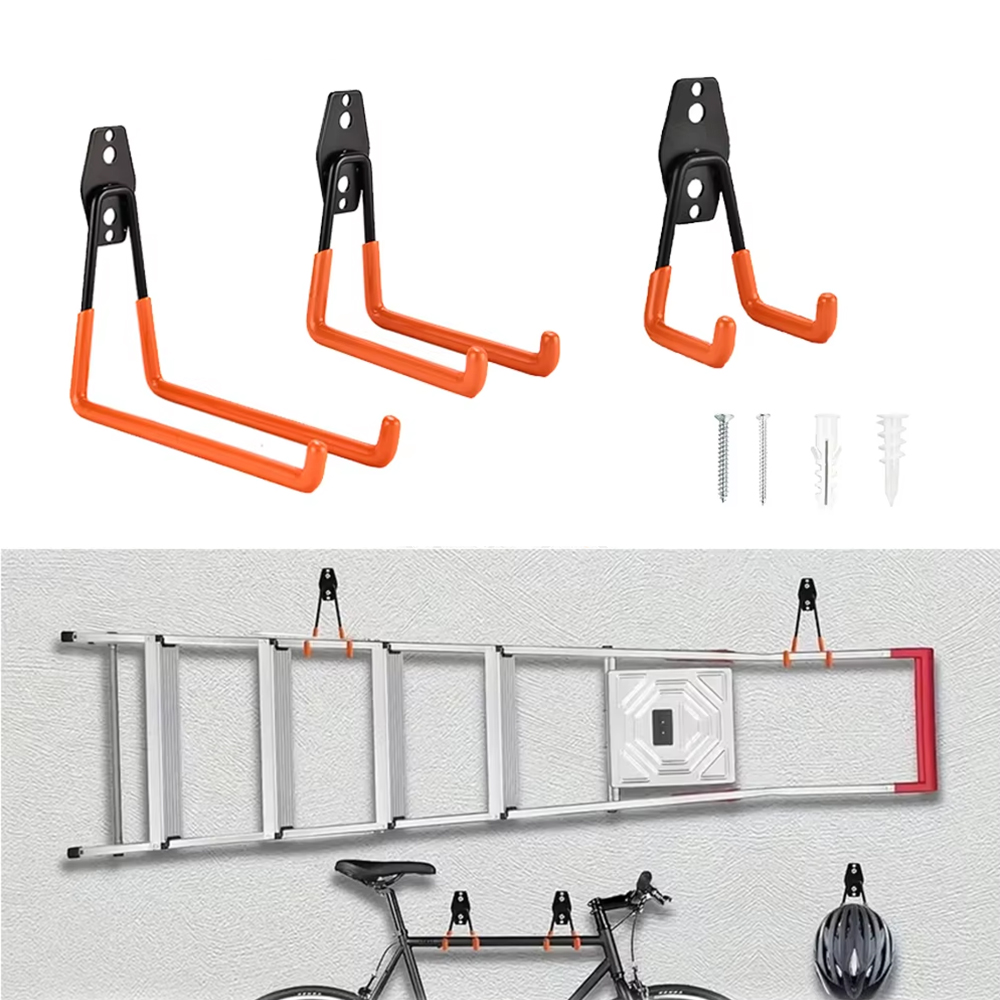 헤비 듀티 벽걸이형 금속 후크 차고 정리함 자전거 사다 - Gardening Tools Organiser 리뷰 및 가격